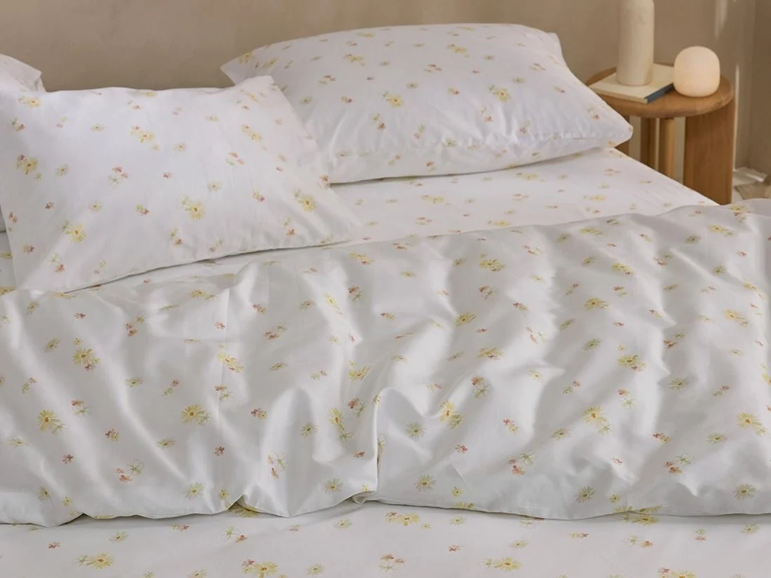 Dekbedovertrek katoen satijn flower valley