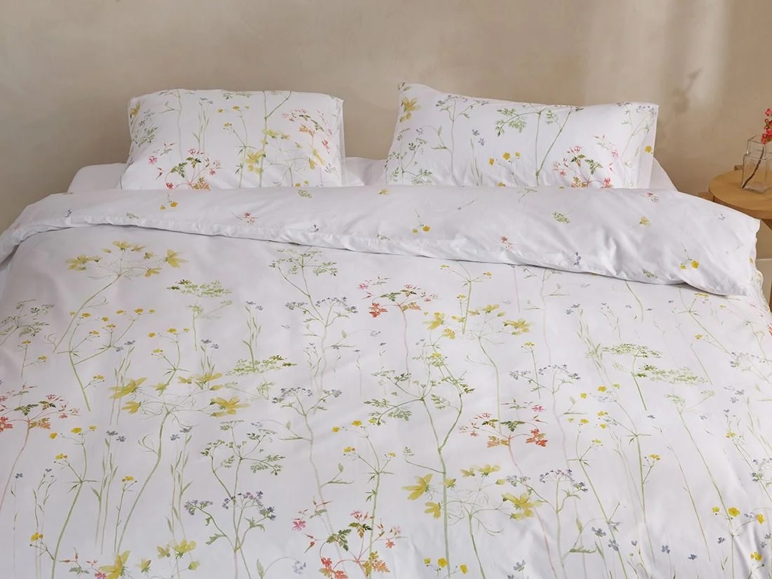 Dekbedovertrek katoen satijn wild flowers