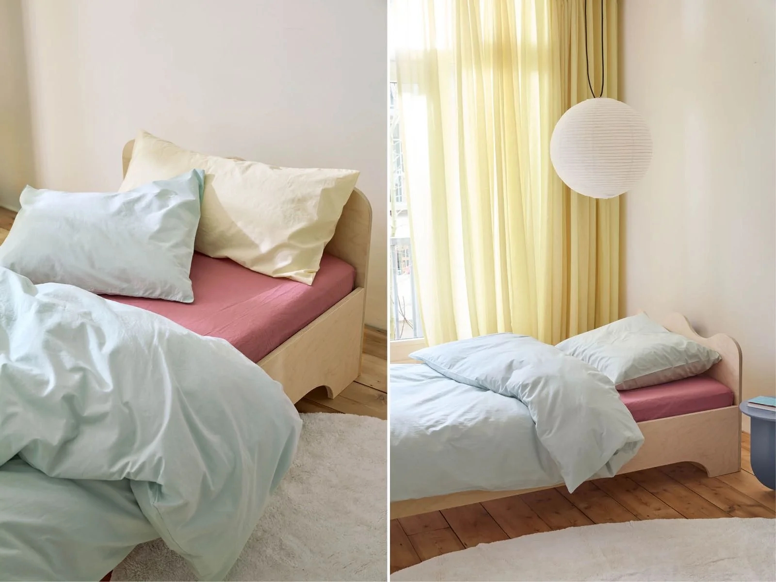 Kinderdekbedovertrek percal katoen playful aqua