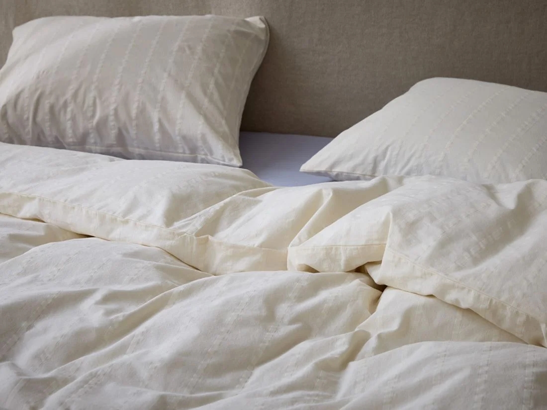 Kussensloop seersucker katoen gentle white