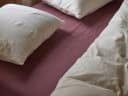 Hoeslaken percal katoen deep raspberry