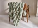 Hamamdoek Sage Green Stripe 100x180 - 1 st.