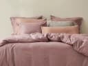 Kussensloop flanel mauve chambray