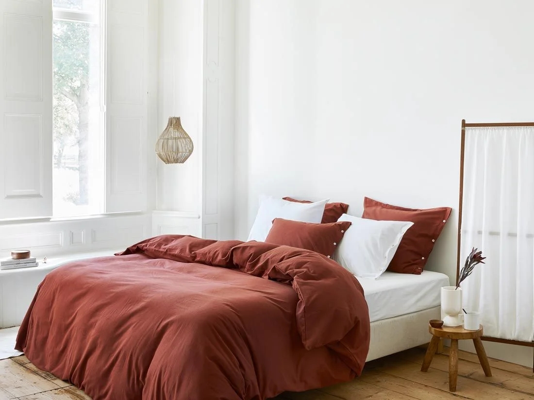 Dekbedovertrek flanel red velvet - zonder slopen