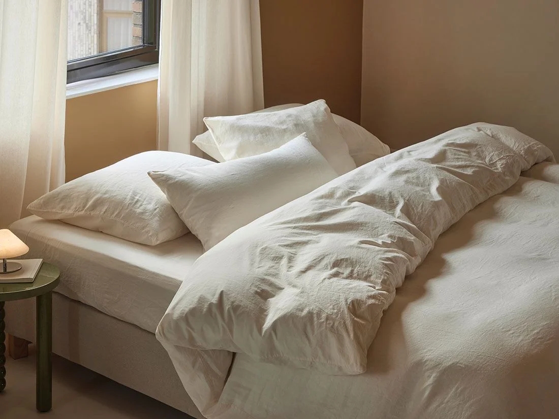 Dekbedovertrek hennep/katoen soft cream