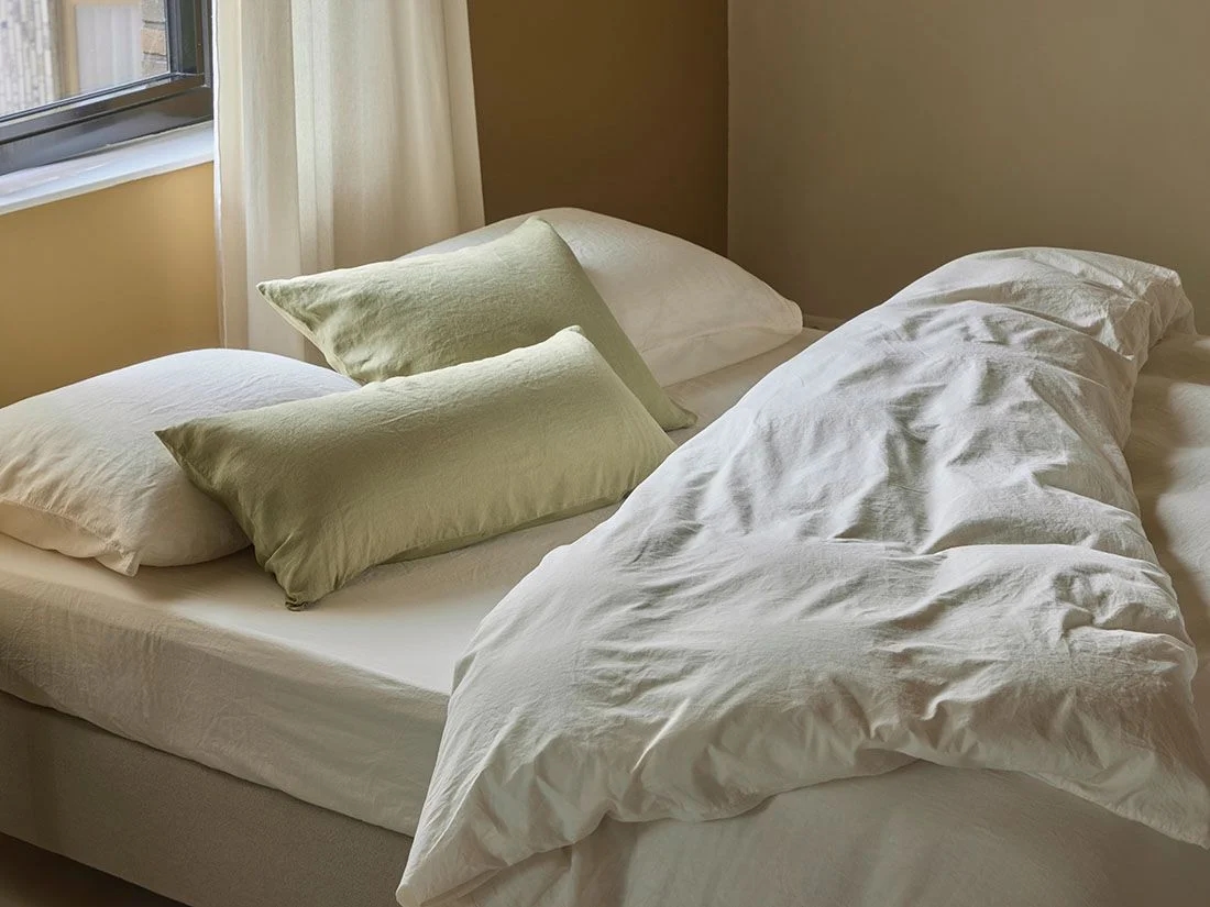 Dekbedovertrek hennep/katoen soft cream