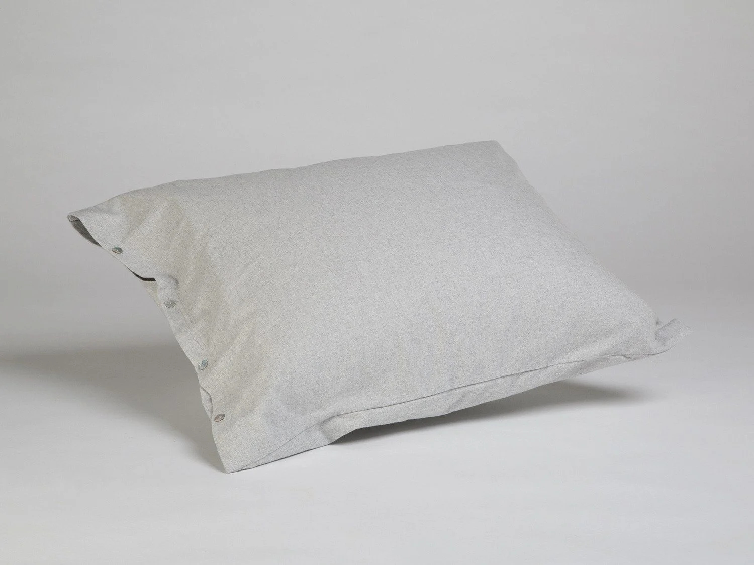 Kussensloop flanel light grey 60x70