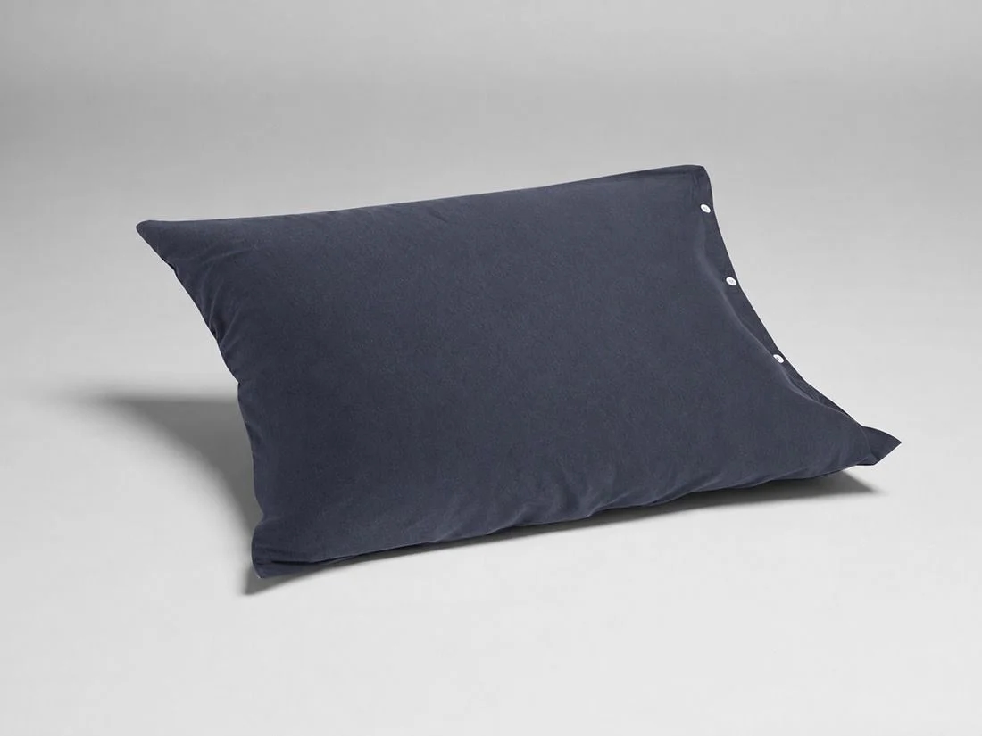 Kussensloop jersey indigo blue