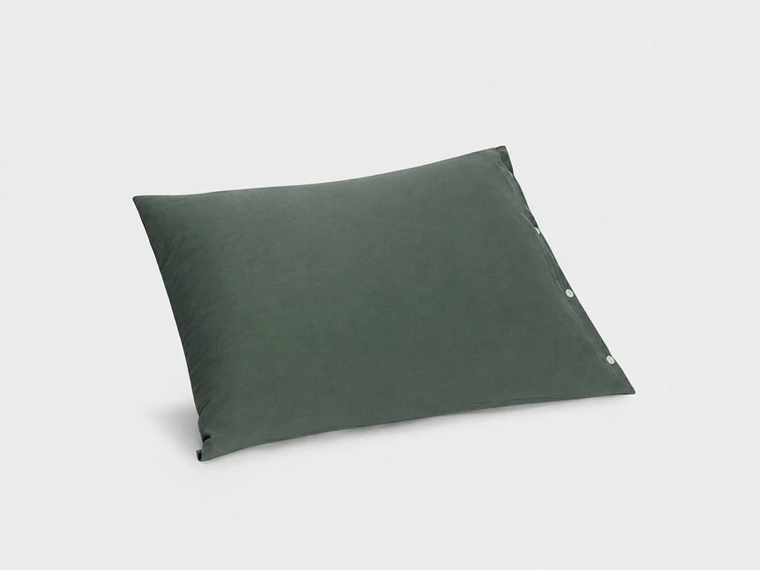 Kussensloop jersey pine green