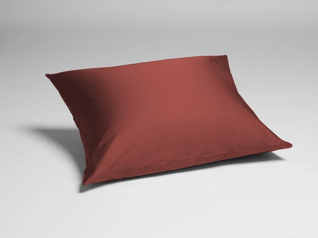 Kussensloop katoen satijn radiant red