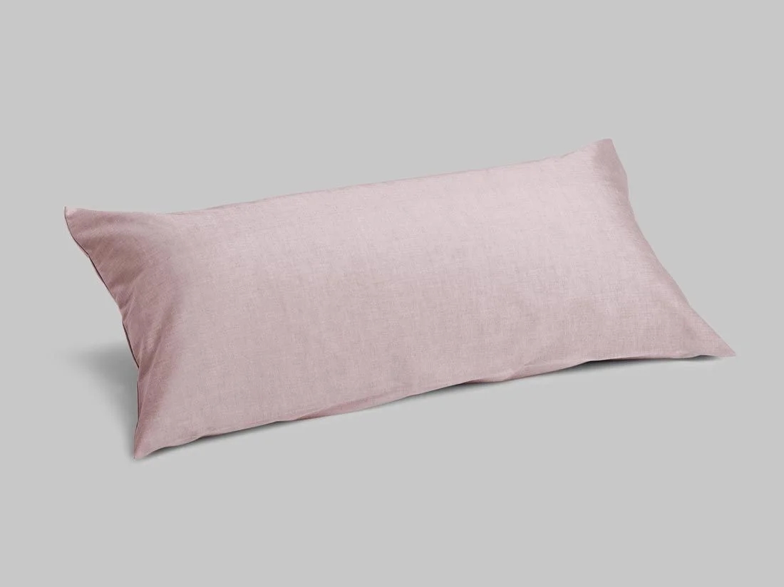 Kussensloop katoen Tencel™ rose chambray 40x80