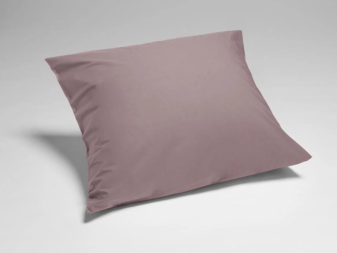 Kussensloop percal katoen mauve 65x65