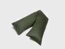 Kussensloop zijslaper katoensatijn dark olive 37x160