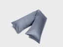 Kussensloop zijslaper katoensatijn misty blue 37x160