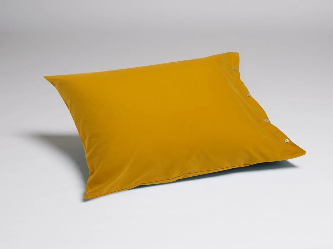 Kussensloop flanel indian yellow