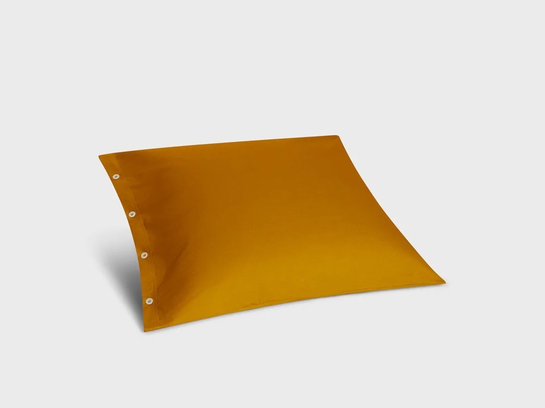 Kussensloop flanel indian yellow 65x65