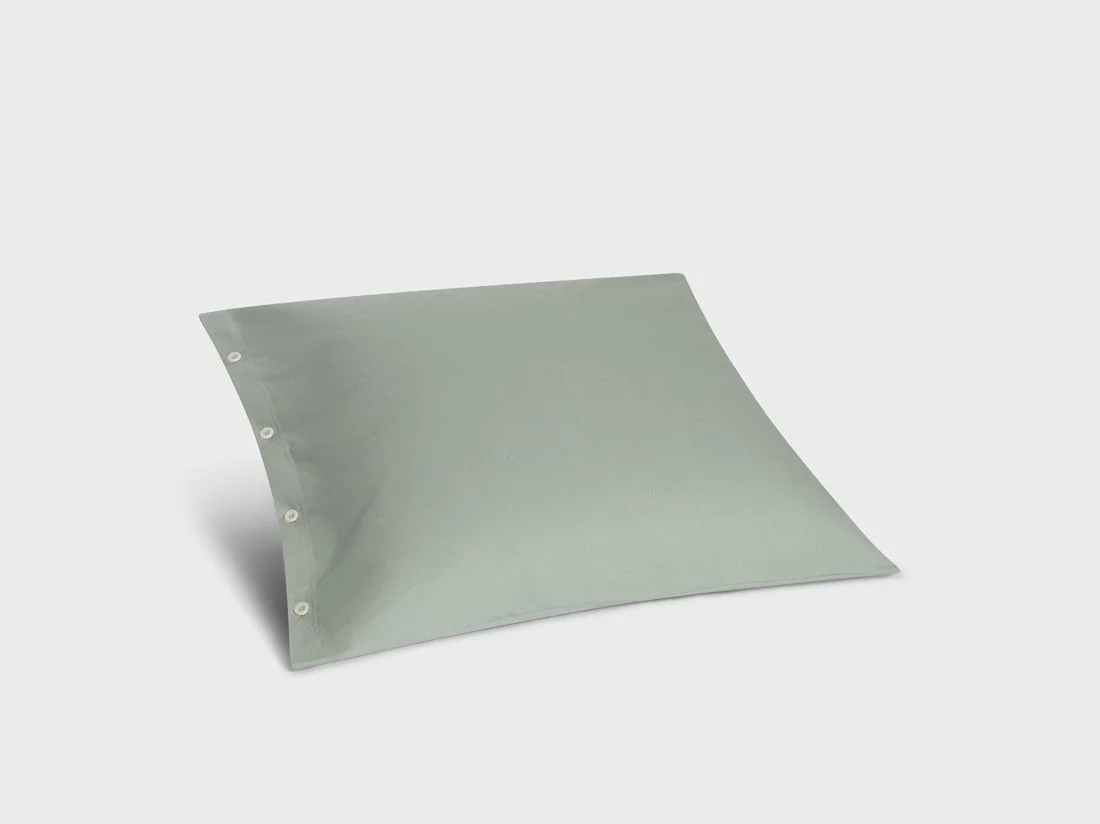 Kussensloop flanel pale green 65x65
