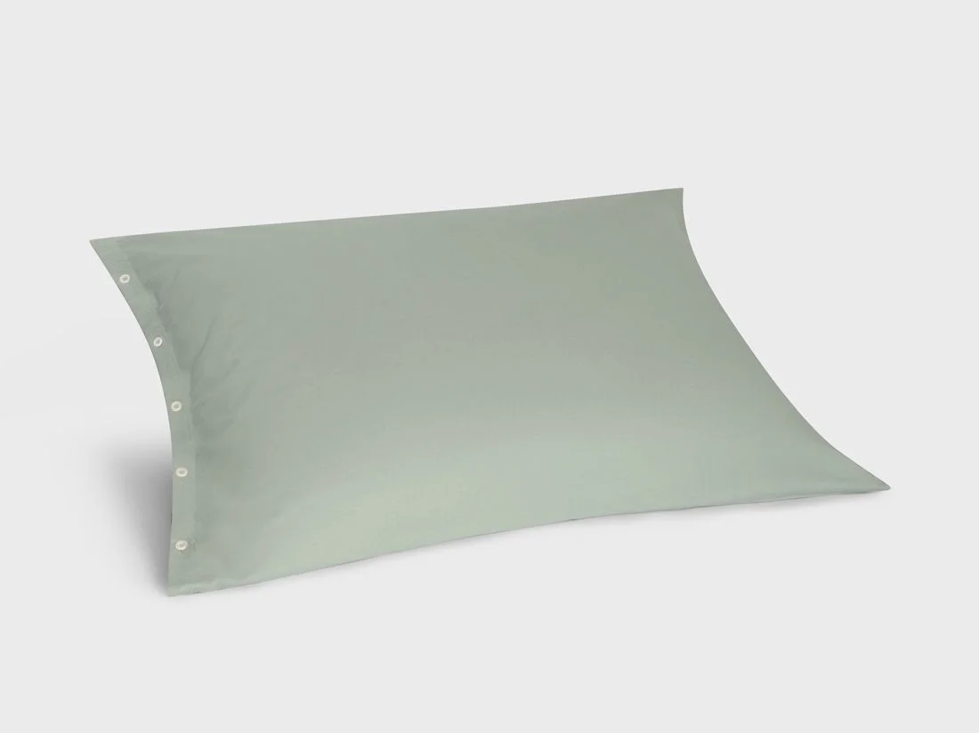 Kussensloop flanel pale green 70x90