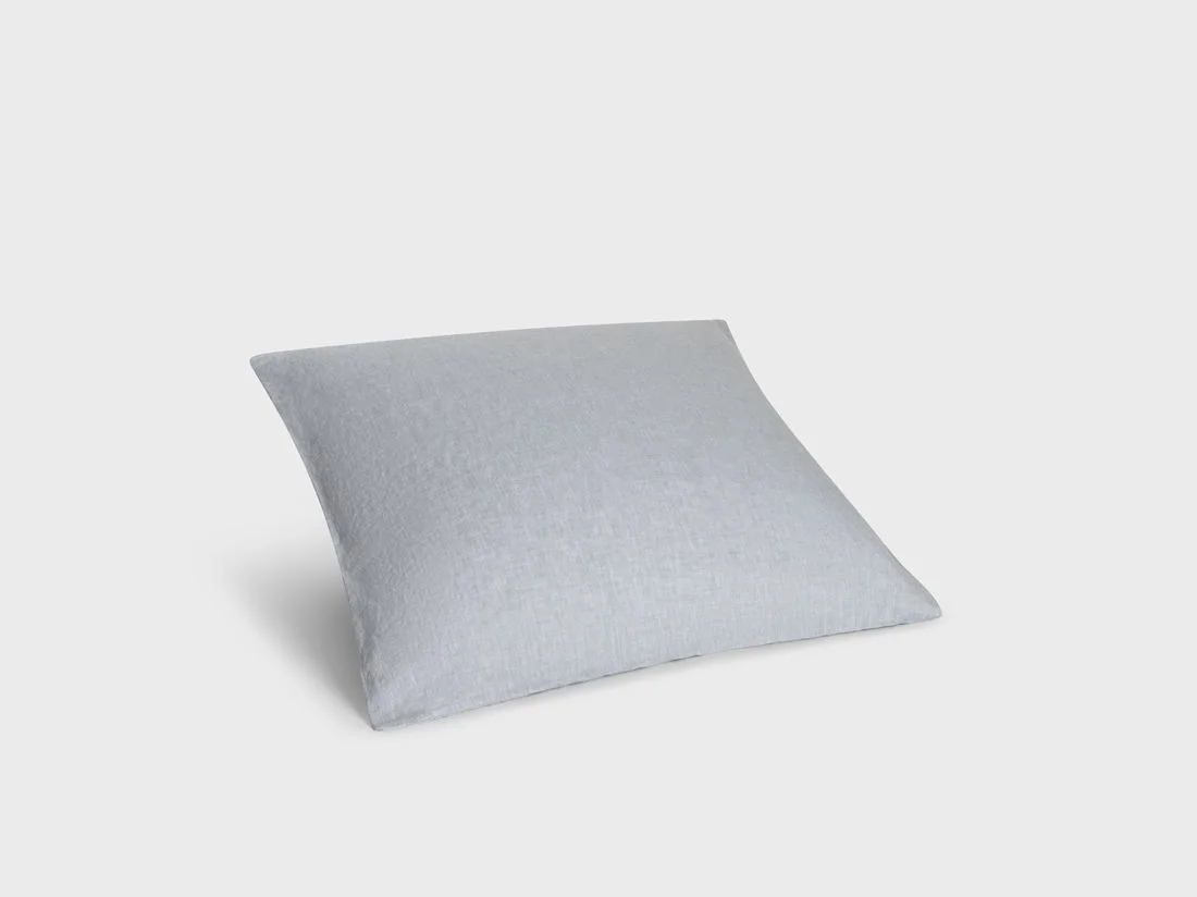 Kussensloop gewassen linnen blue chambray