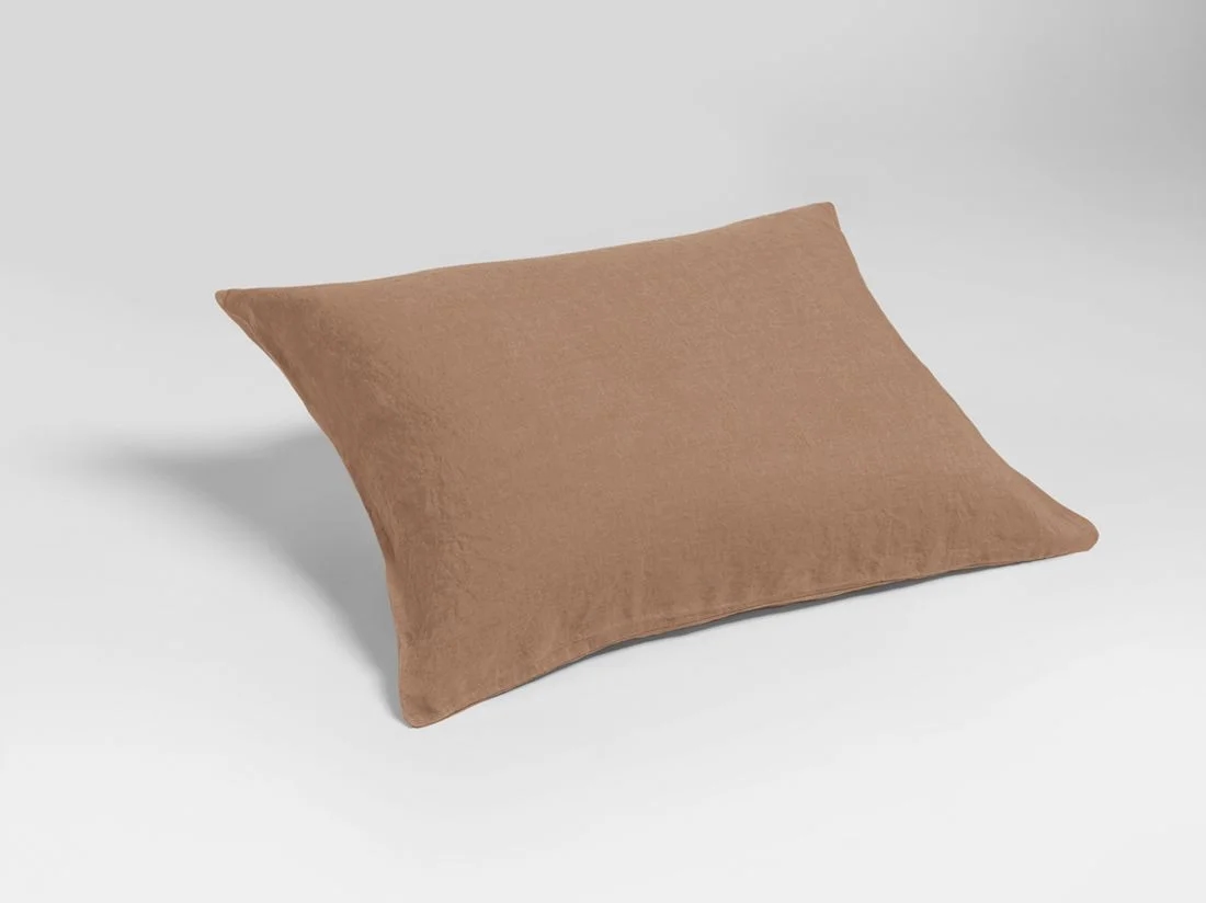 Kussensloop gewassen linnen hazel