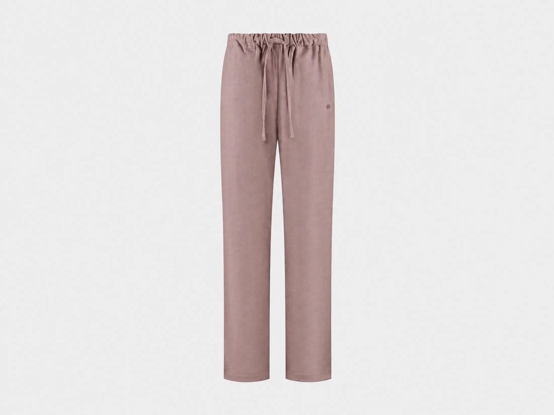 Pyjamabroek dames flanel mauve chambray