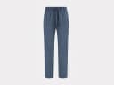 Pyjamabroek heren flanel denim blue