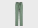 Pyjamabroek unisex katoen TENCEL™ green/white stripe