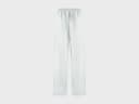 Pyjamabroek dames katoen TENCEL™ white/blue stripe