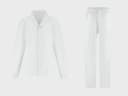 Pyjamaset heren katoen TENCEL™ white/blue stripe