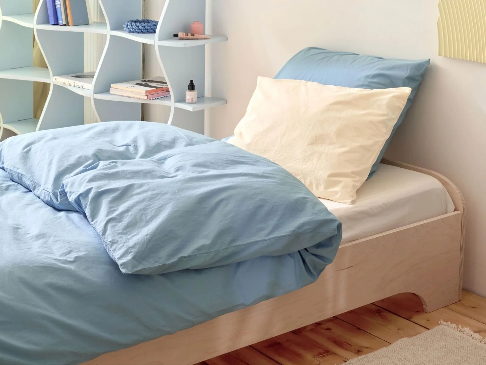 Kinderdekbedovertrek percal katoen blue lagoon