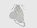 Slaapmasker jersey white grey