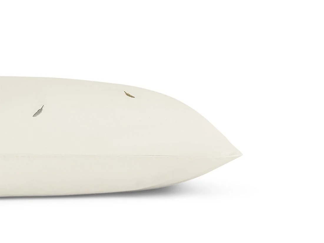 Kussensloop katoensatijn multicolour feather 50x60