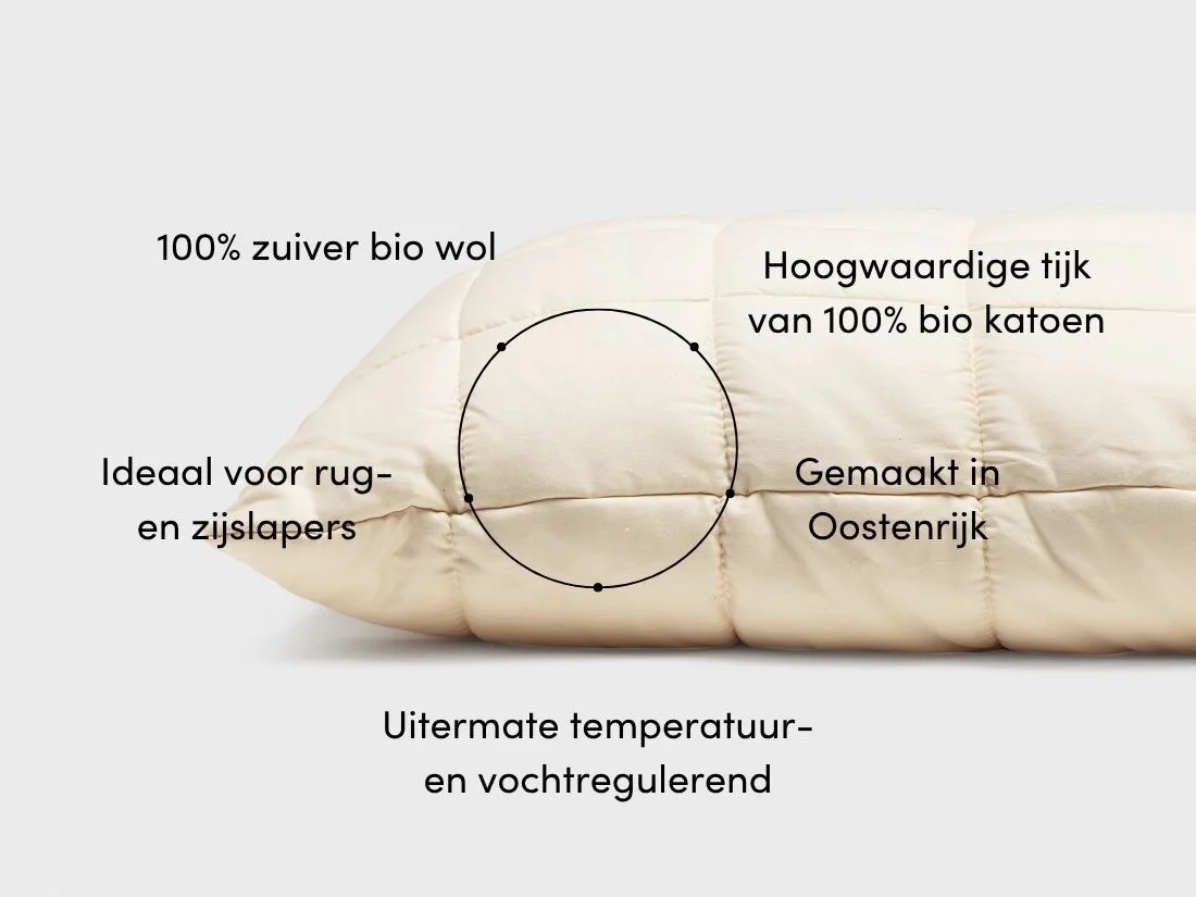 Kussen wol deluxe 50x60 medium