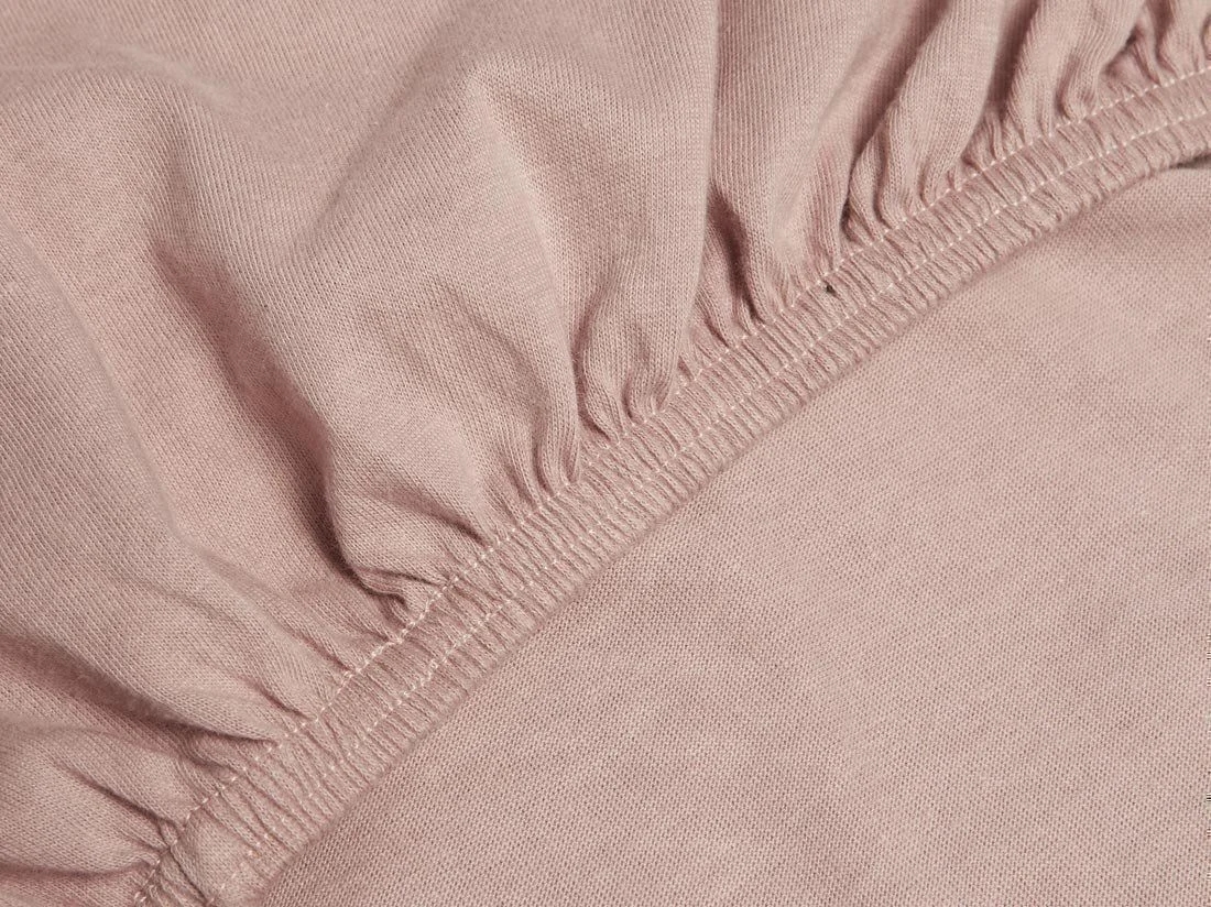 Hoeslaken jersey vintage rose