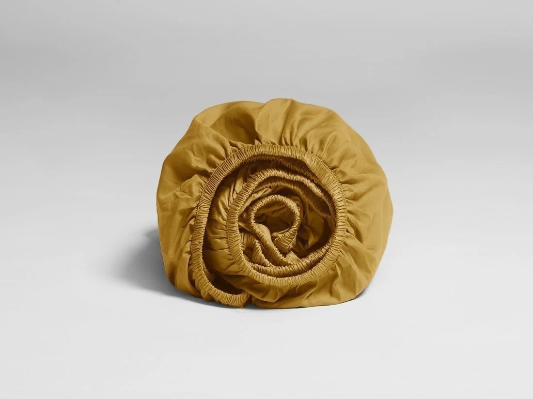 Hoeslaken katoen satijn classic gold