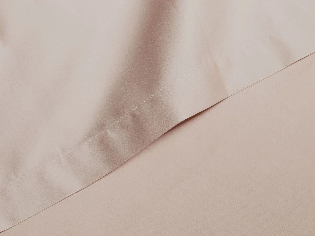 Kinderlaken katoen satijn dusty rose