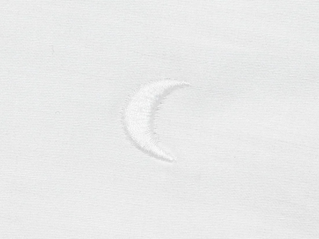 Dekbedovertrek katoen satijn white moon