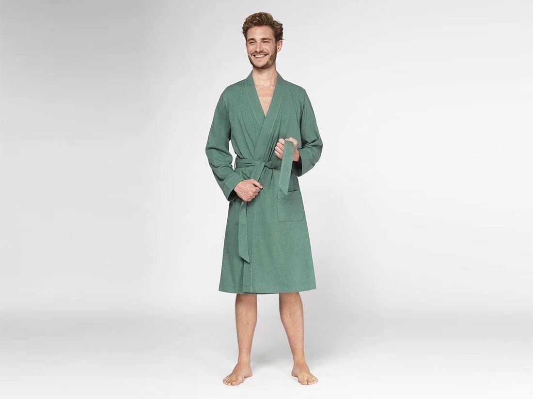 Badjas jersey pine green