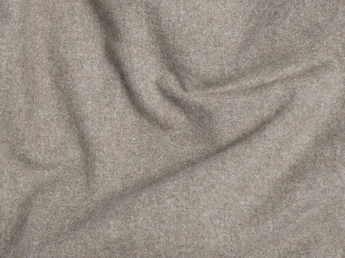 Kussensloop zijslaper flanel stone brown 37x160