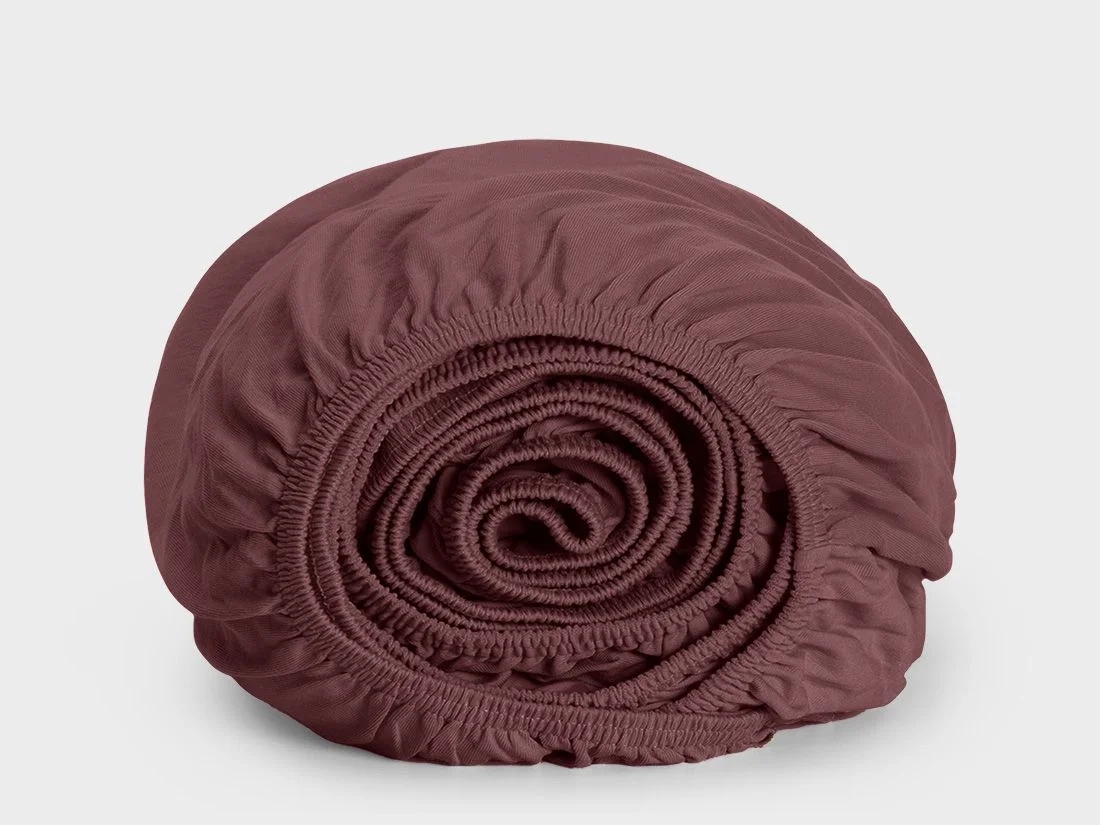 Hoeslaken jersey evening rose