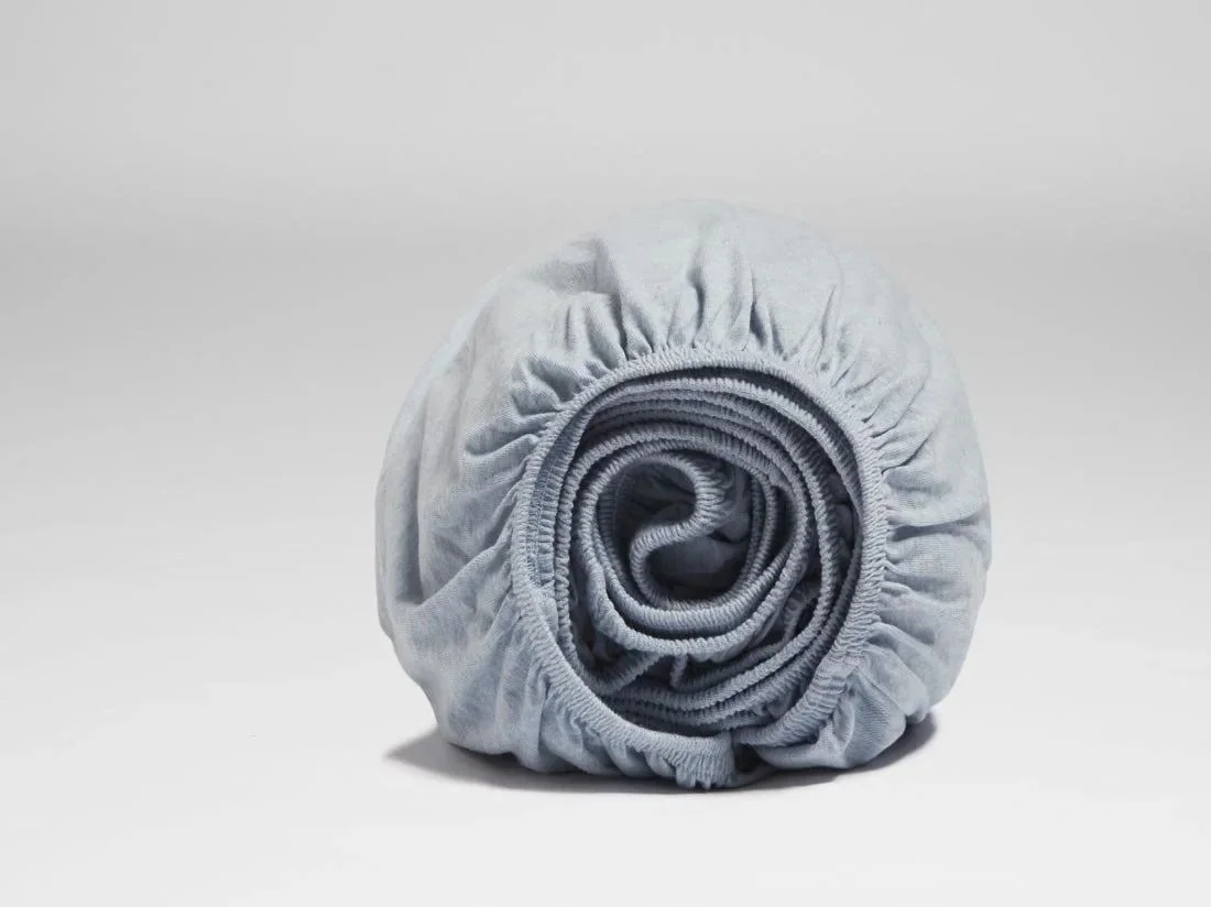 Kinderhoeslaken jersey soft blue