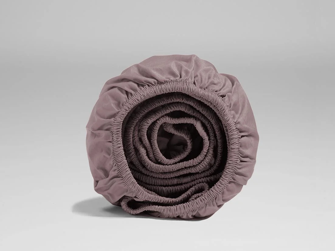 Hoeslaken percal mauve 140x200x30