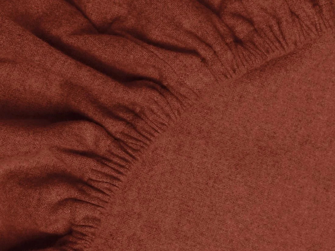 Hoeslaken flanel red velvet