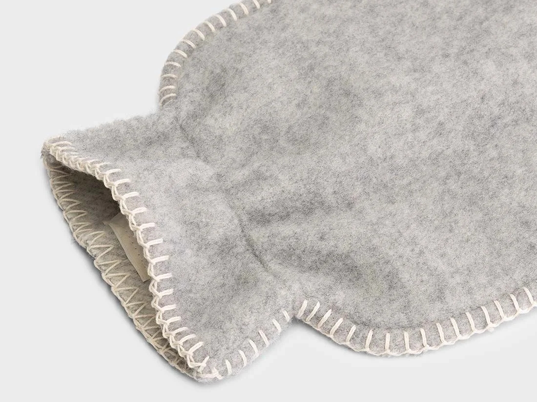 Kruikzak merinowol grey melange 36x20