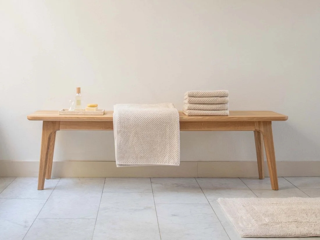 Gastendoekjes dots white sand 30x50 - 4 st