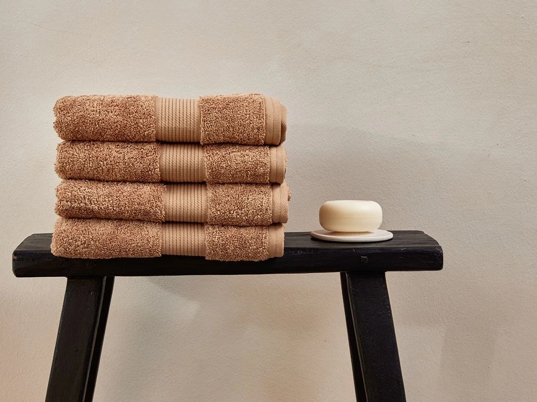 Handdoeken terry honey 50x100