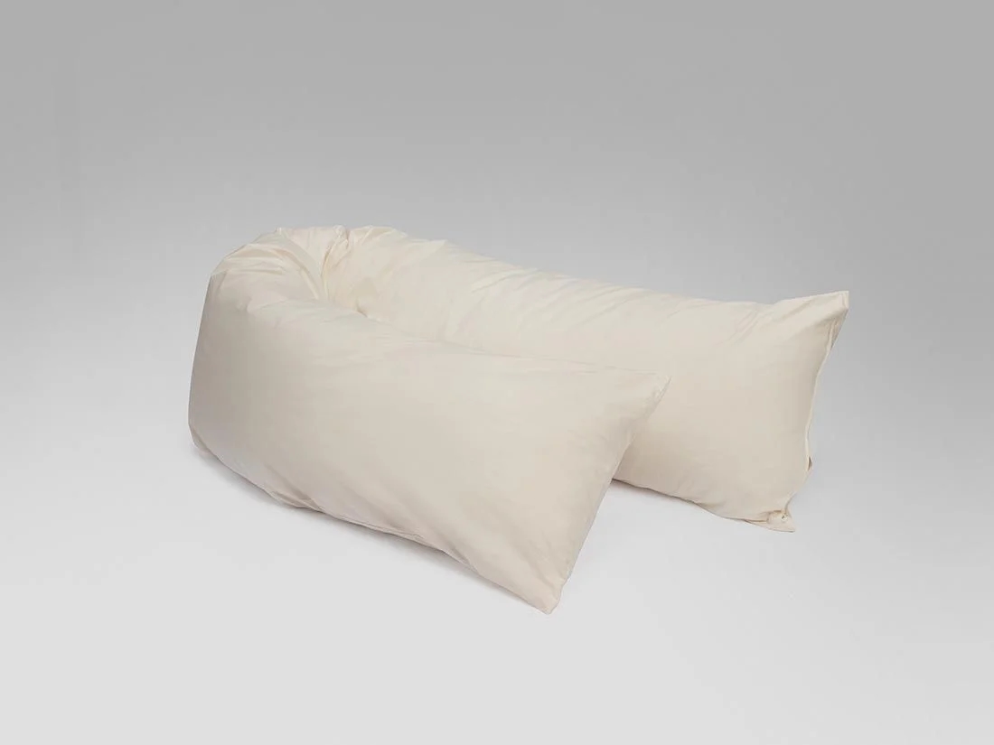 Kussen zijslaper wol 35x160