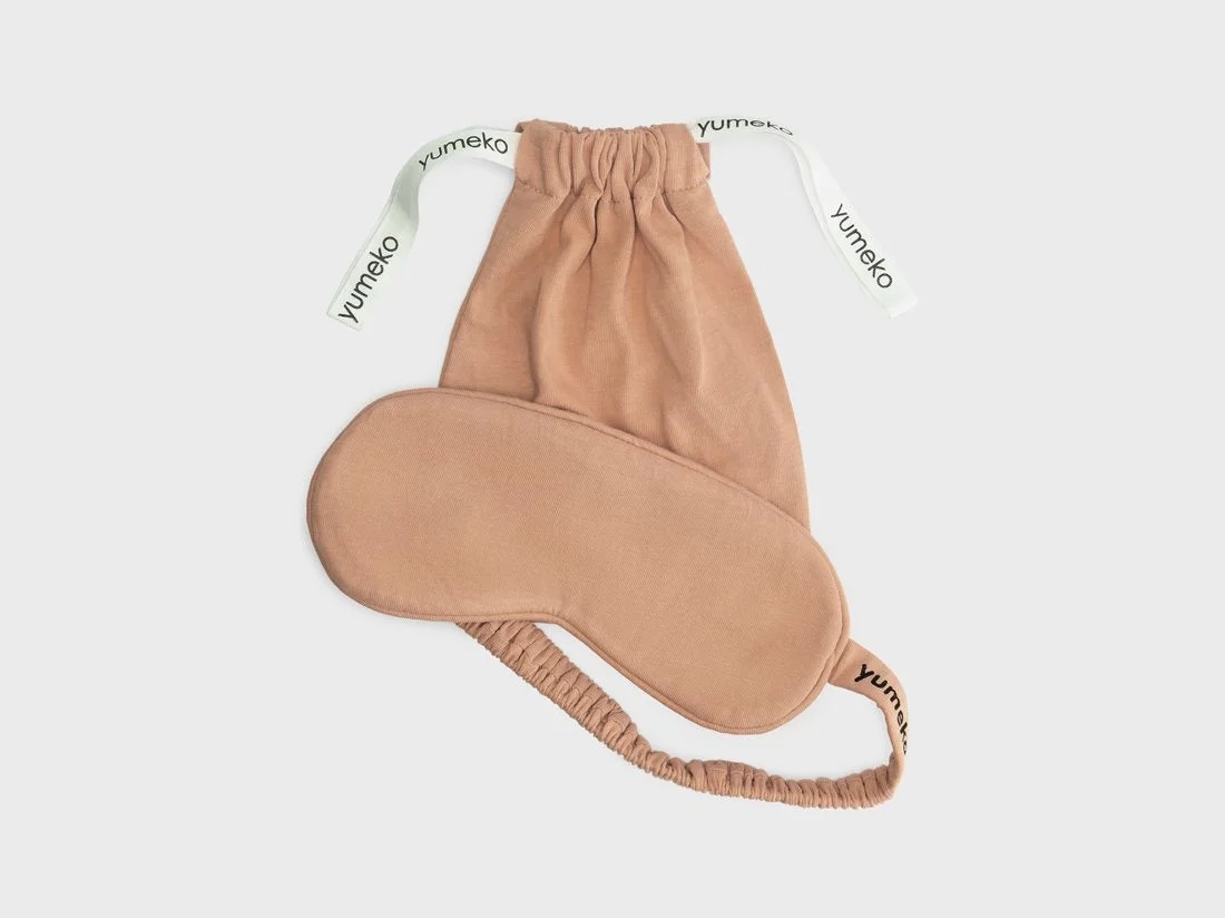 Slaapmasker jersey perfect peach