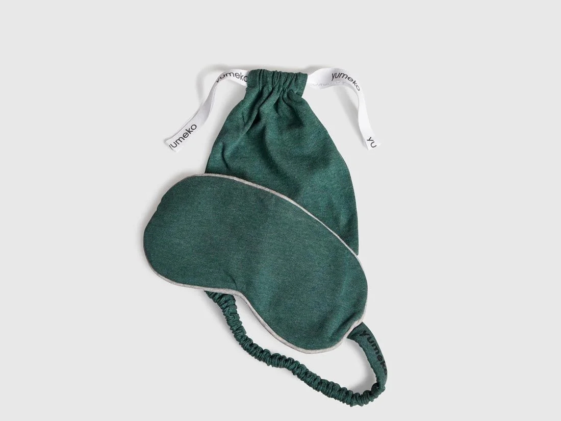 Slaapmasker jersey pine green