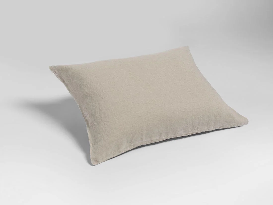 Kussensloop gewassen linnen natural 50x60